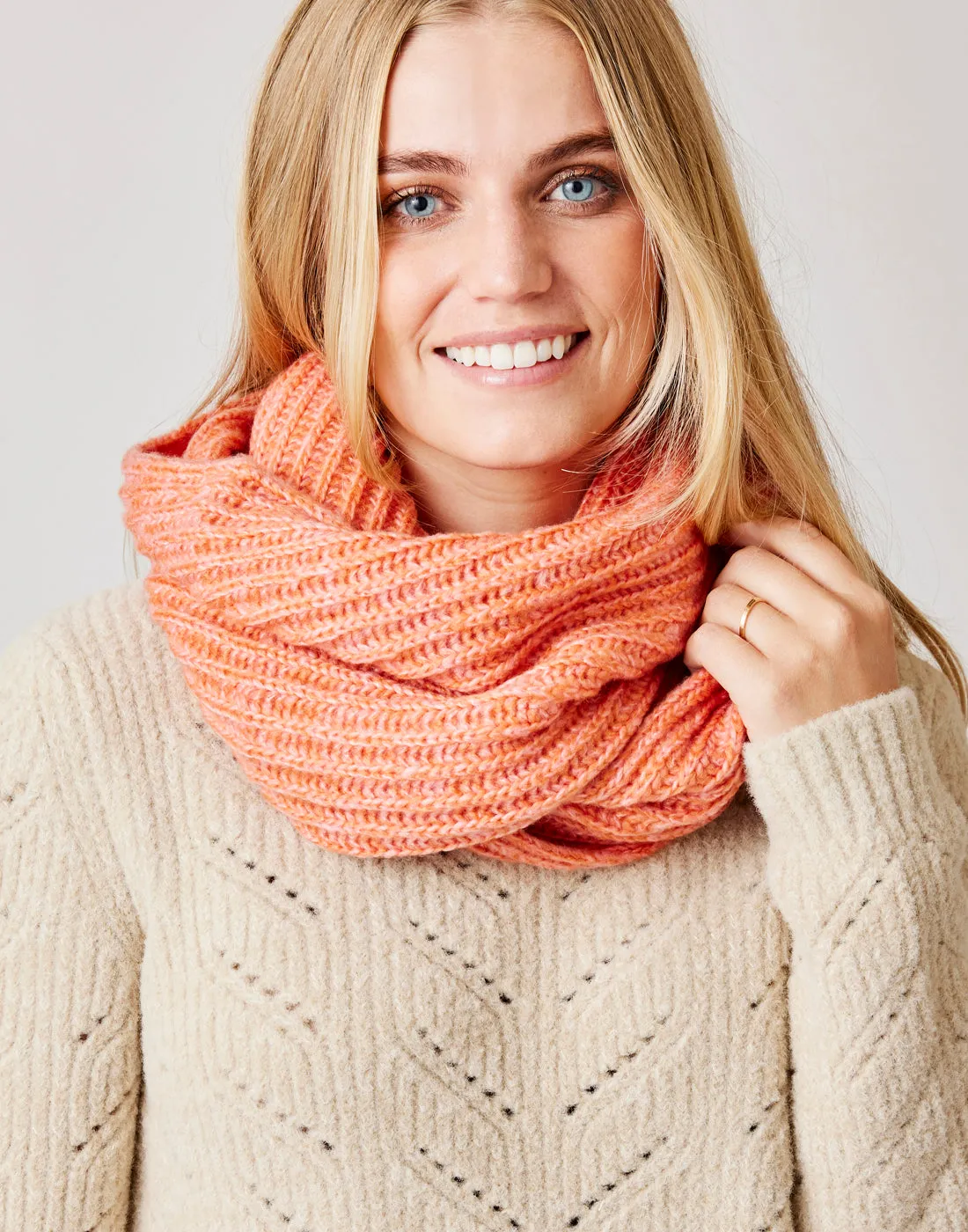 Julie Scarf: Terracotta Heather - FINAL SALE