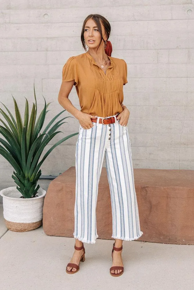 KanCan Striped Wide Leg Pants