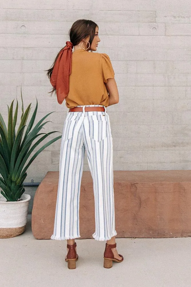 KanCan Striped Wide Leg Pants