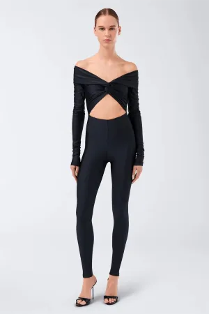 Kendall Off Shoulder Jumpsuit Black