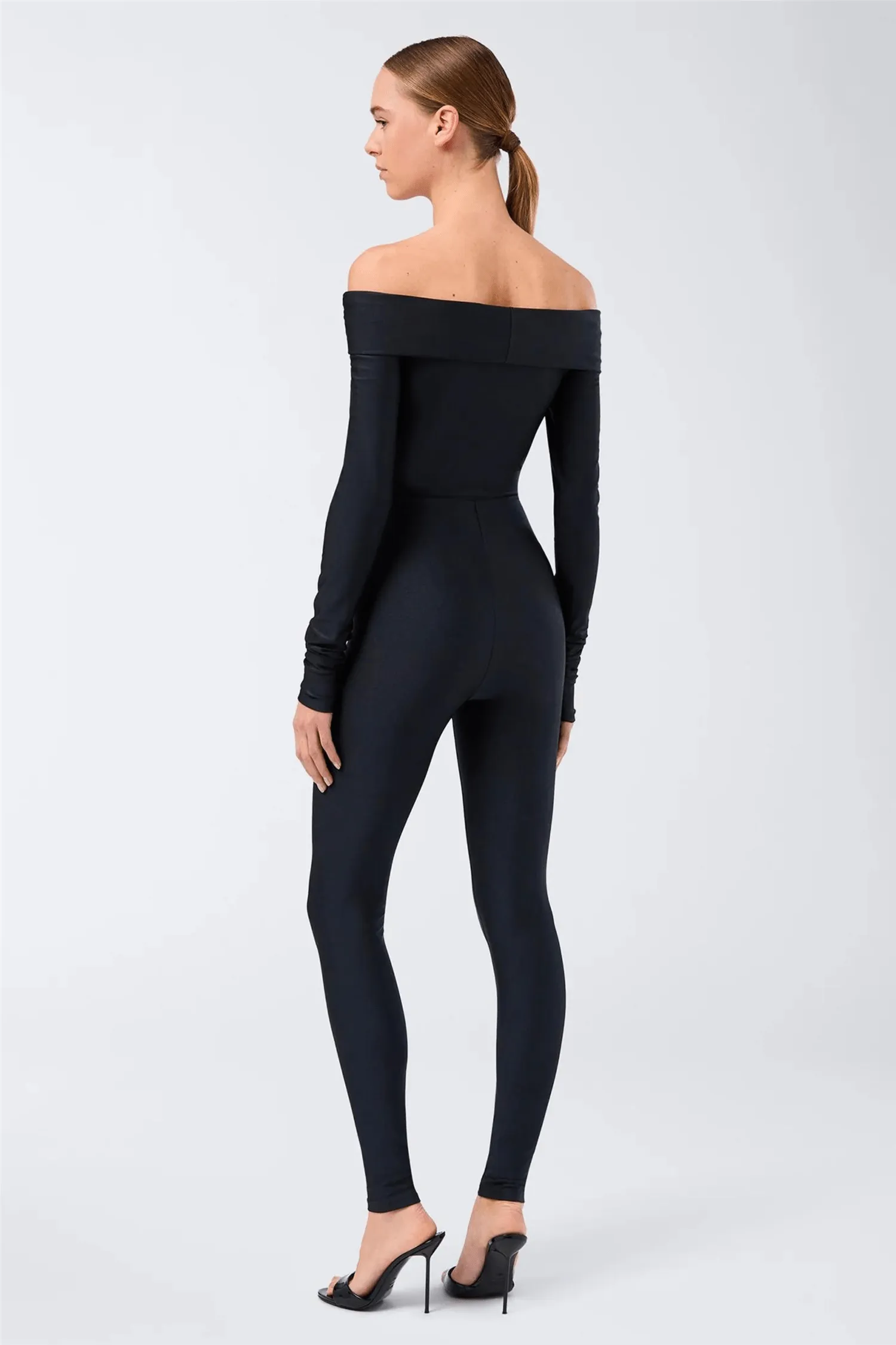 Kendall Off Shoulder Jumpsuit Black