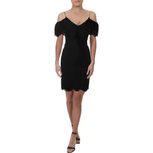 LAUREN RALPH Lauren Women's Black Lace Cocktail Dress