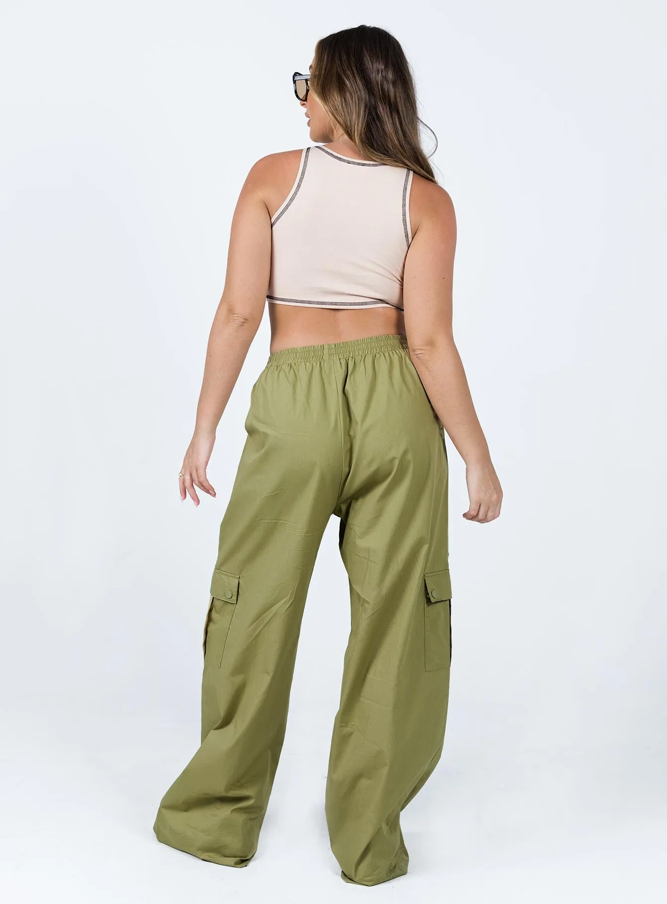 Lista Elastic Pocket Pants Green