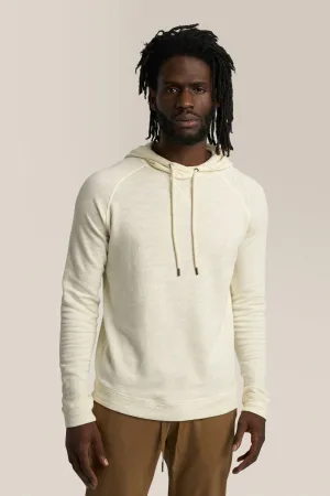 Long Sleeve Hoodie | Natural Marled French Terry