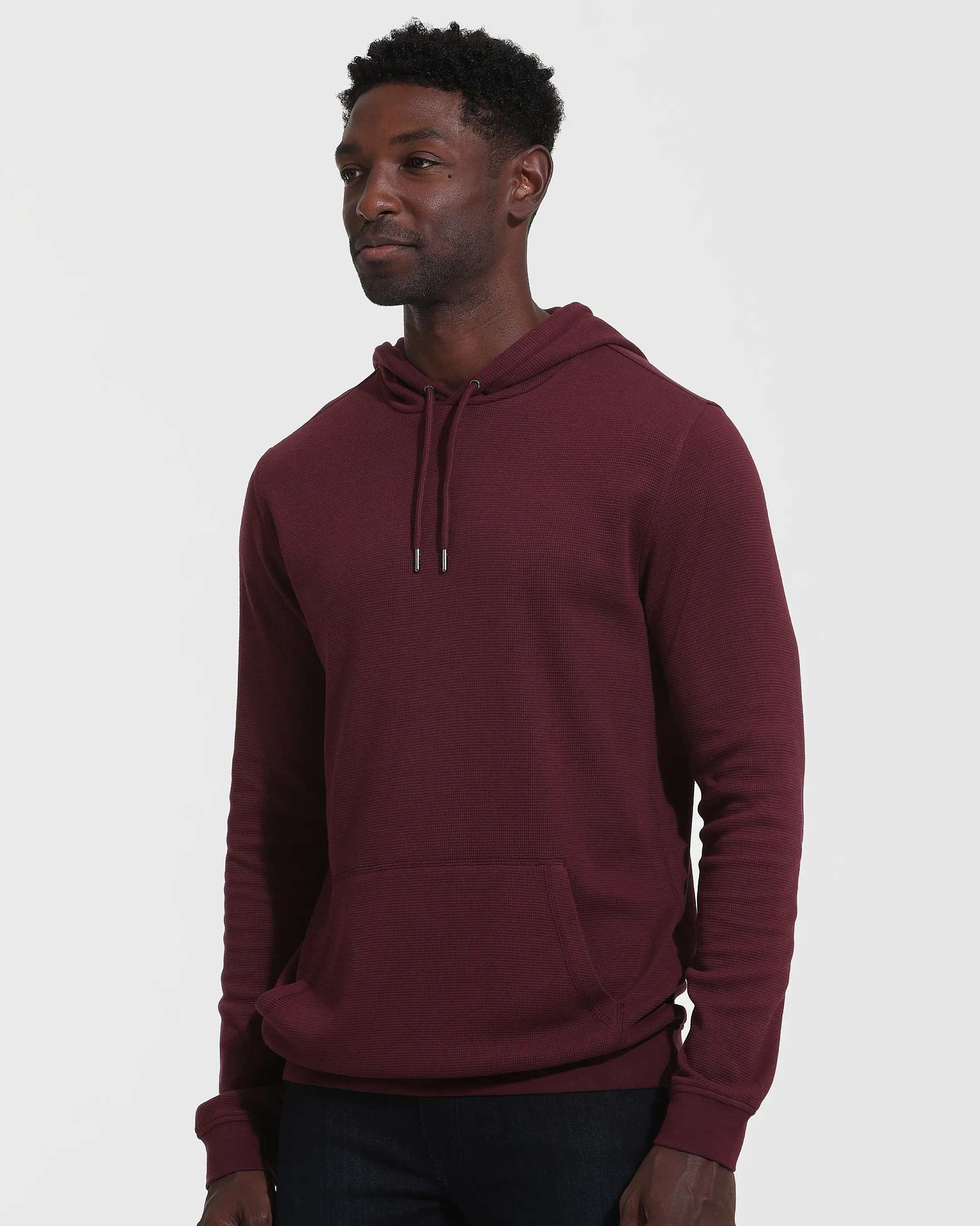 Mahogany Waffle Hoodie