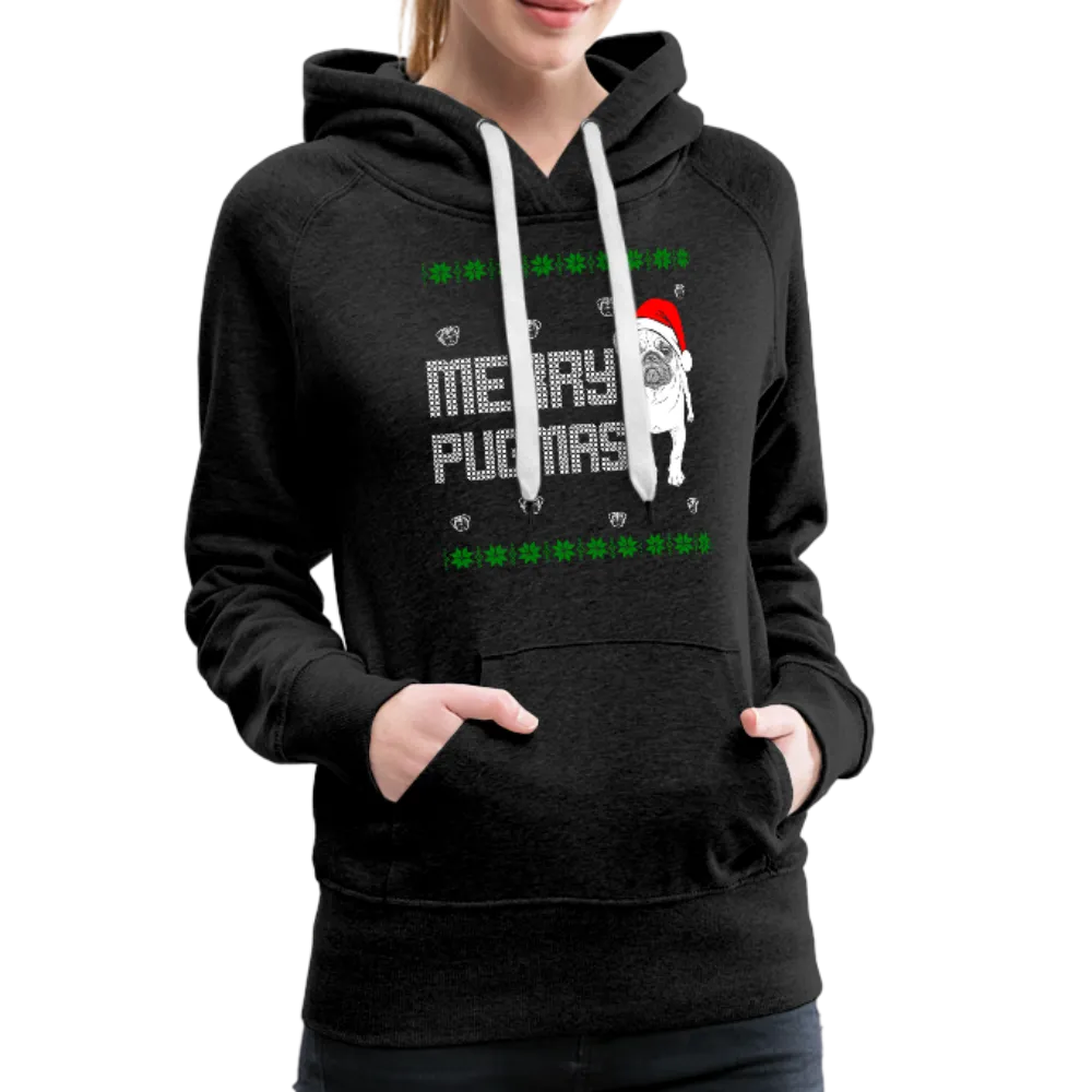 Merry Pugmas Women’s Premium Hoodie