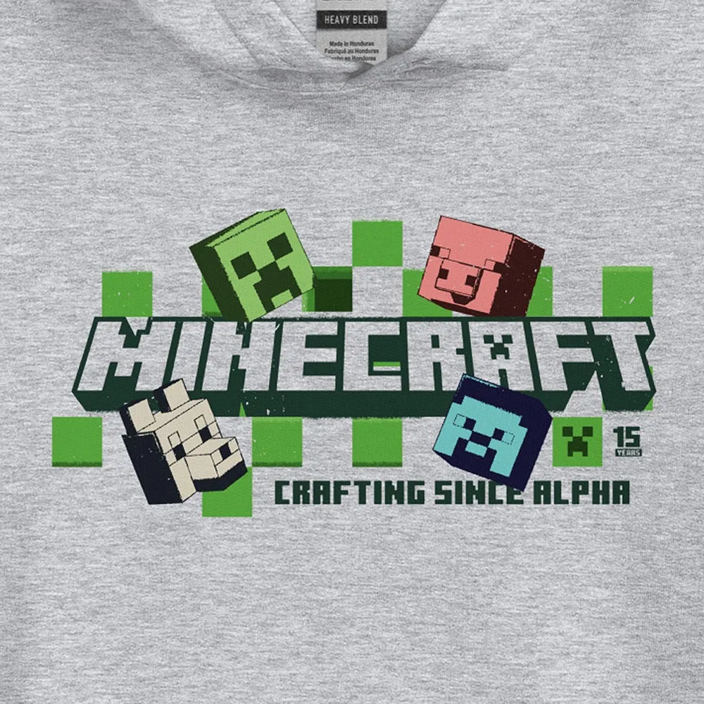 Minecraft 15th Anniversary Crafting Since Alpha Adult Hoodie