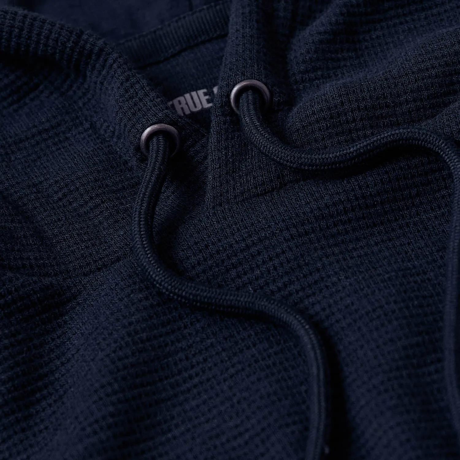 Navy Waffle Hoodie