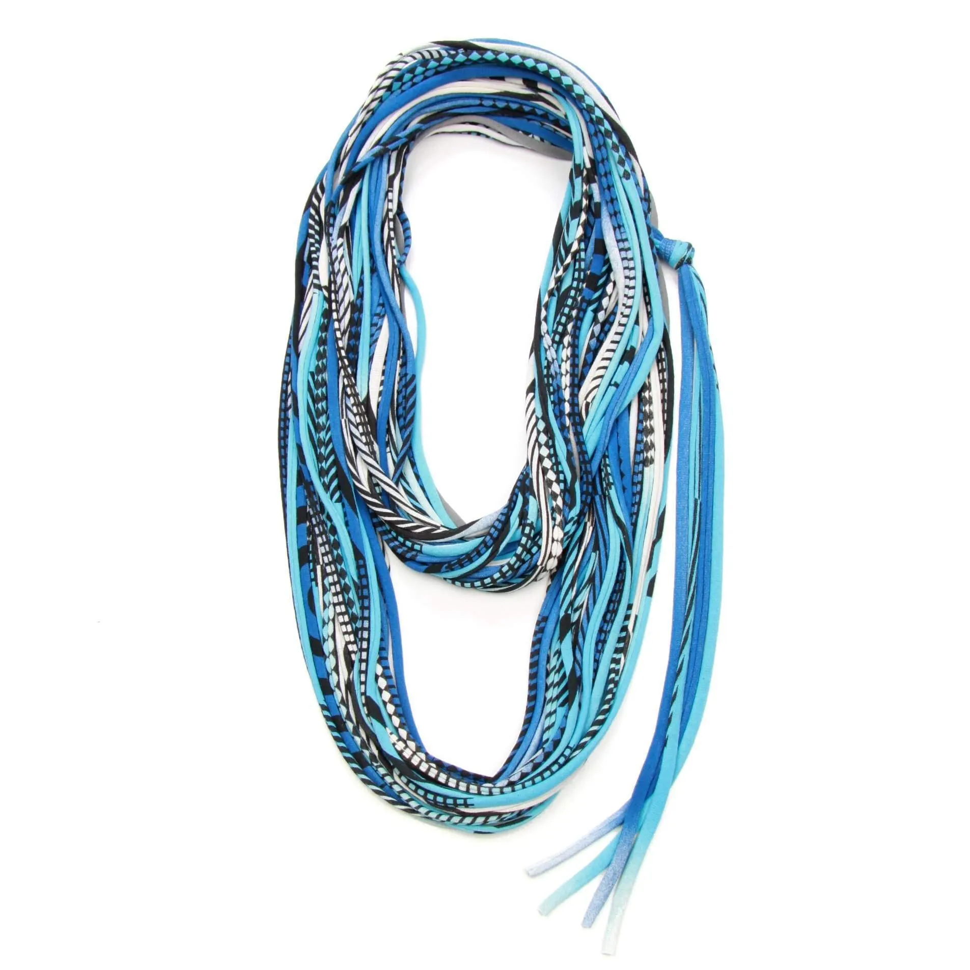 Necklush Infinity Scarf / Blue & Black / Unisex