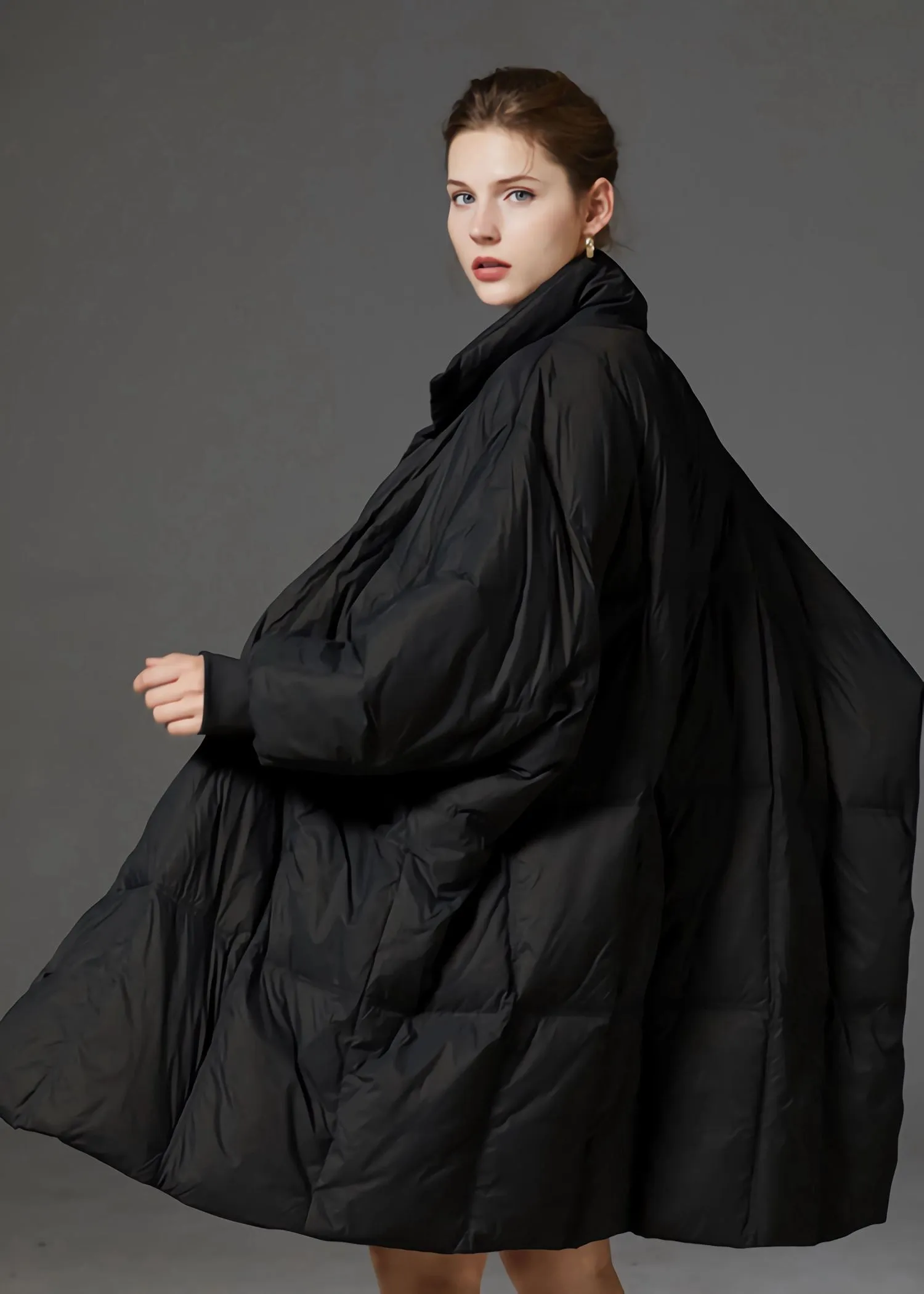 Oversize Stand Collar Down Puffer Coat