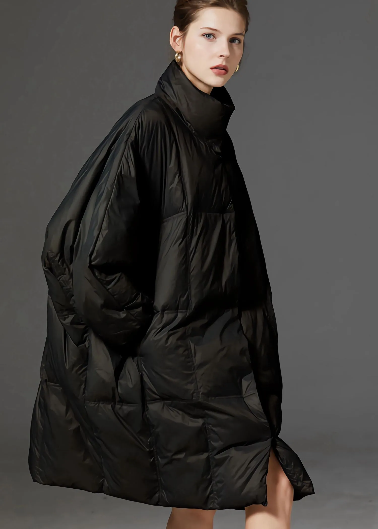 Oversize Stand Collar Down Puffer Coat