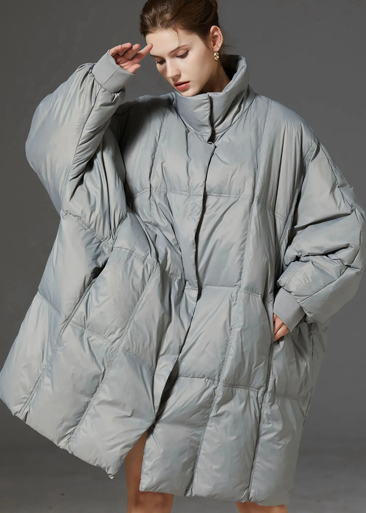 Oversize Stand Collar Down Puffer Coat