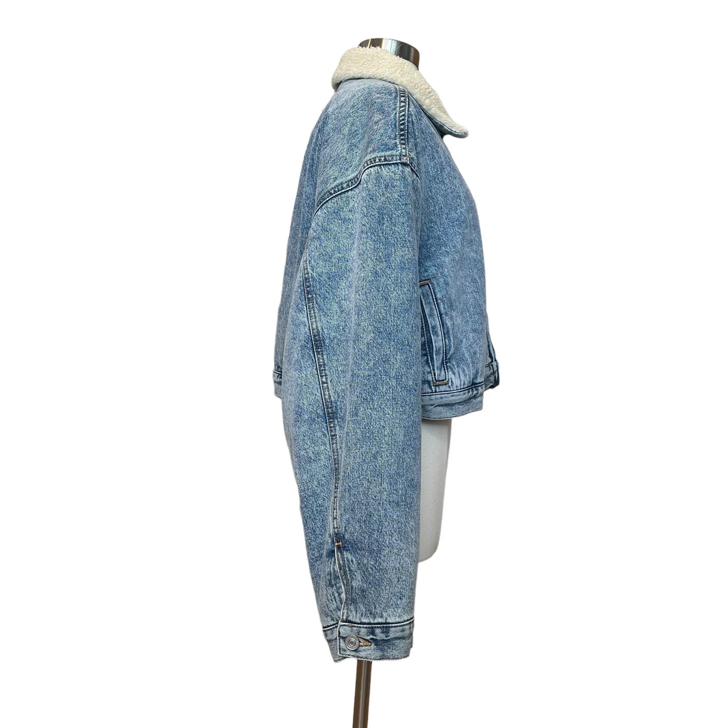 Oversized Logo Denim Jacket - M