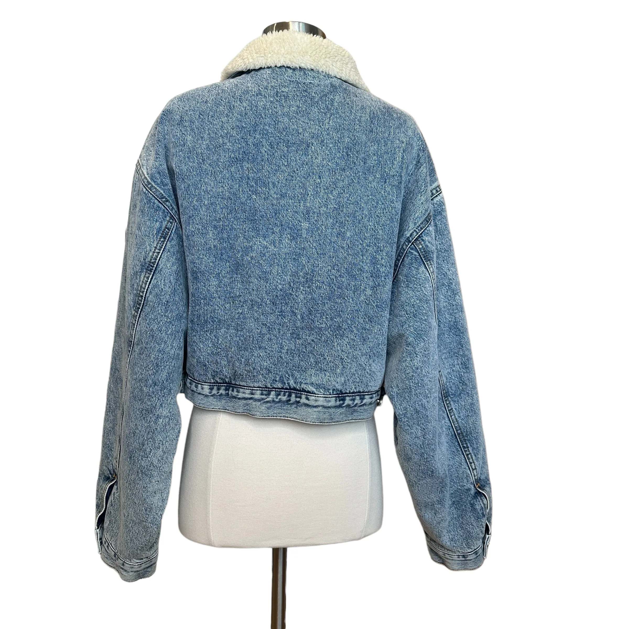 Oversized Logo Denim Jacket - M