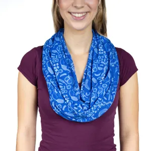 Paisley Bacteria Infinity Scarf with Pocket