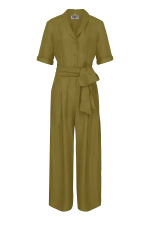 PLANET - Rayon Jumpsuit Khaki