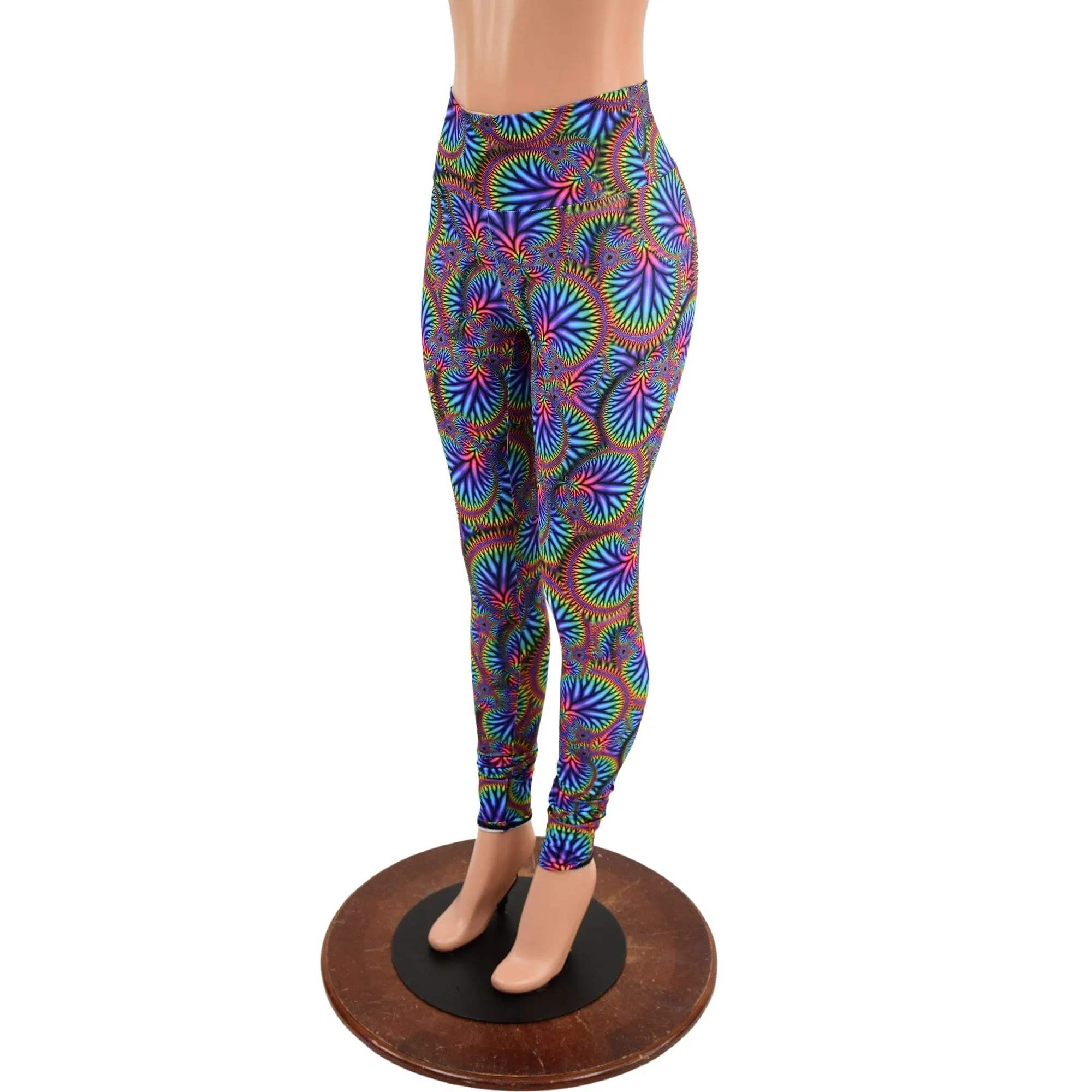 Radioactive Print High Waist Leggings