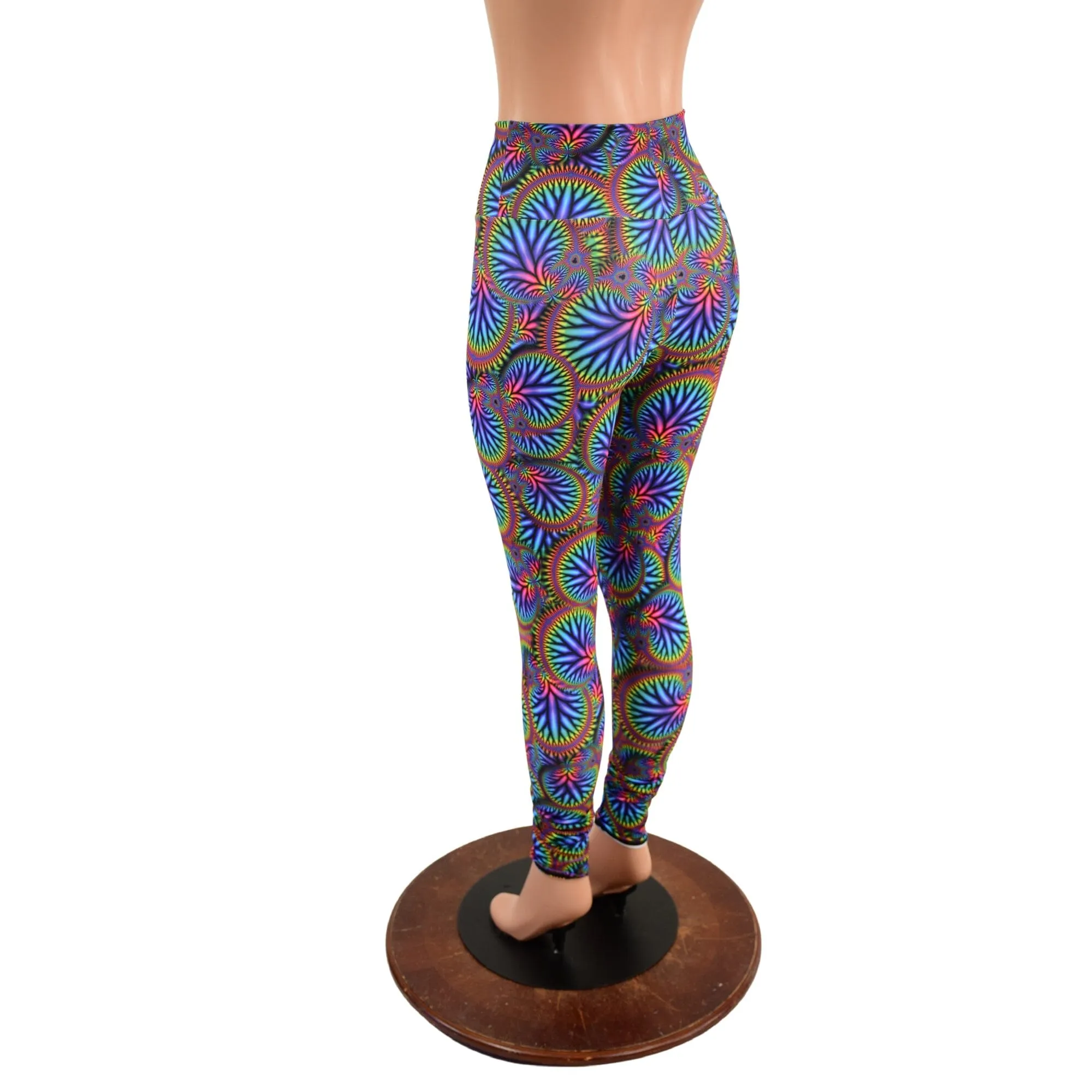 Radioactive Print High Waist Leggings