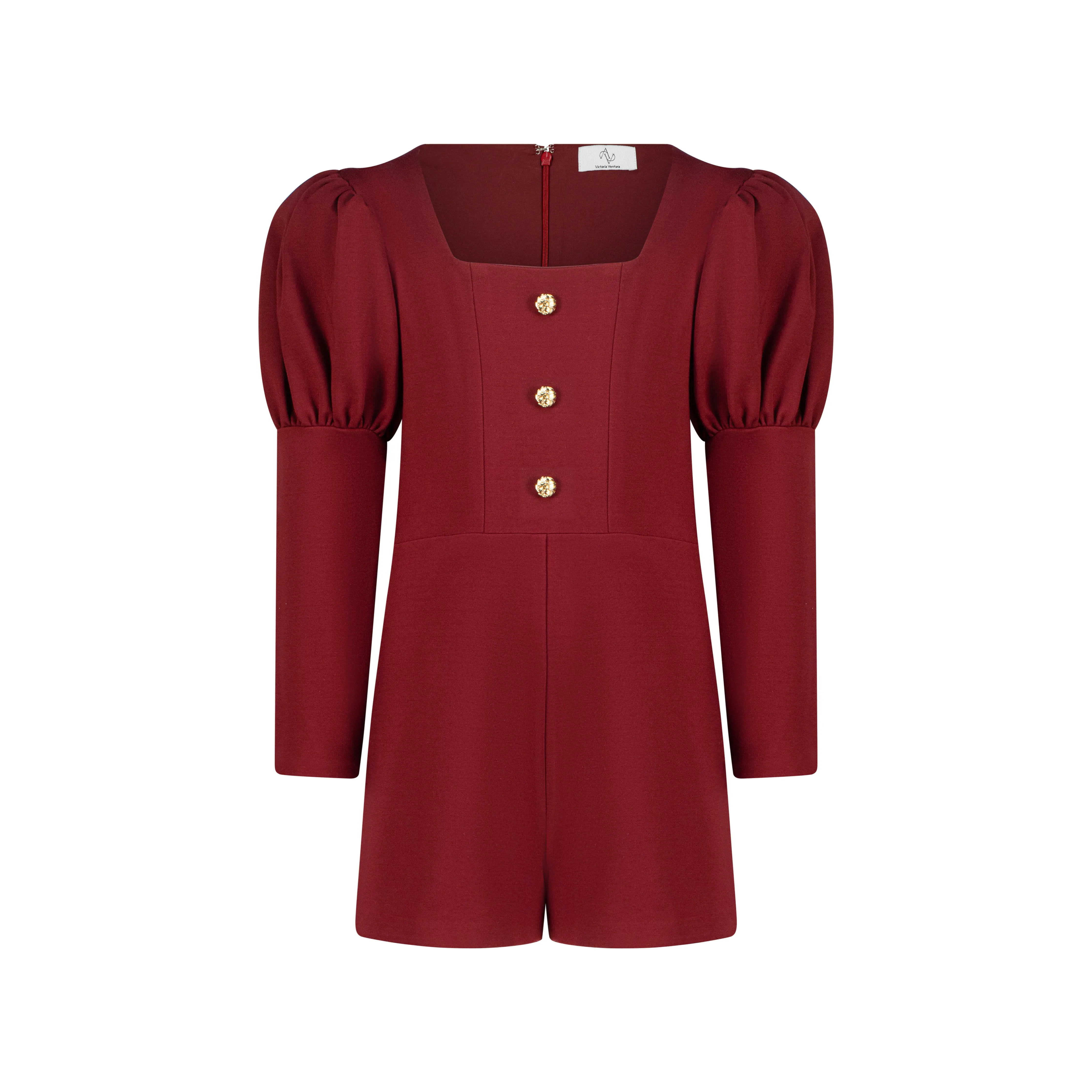 Rich Maroon Girl's Jumpsuit