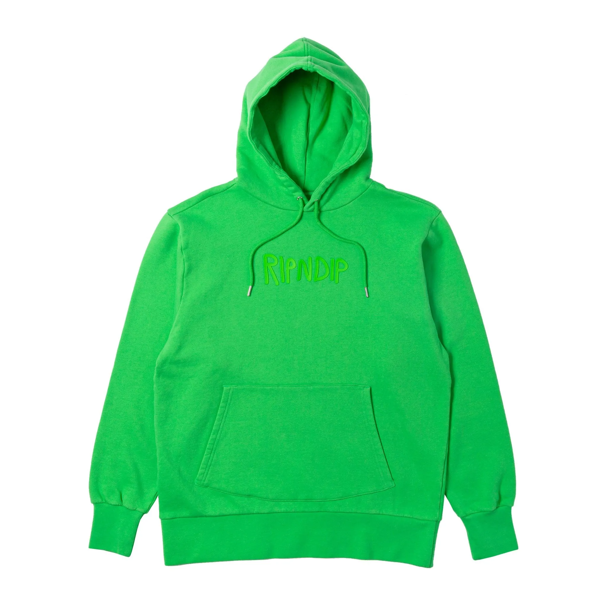 Rubber Logo Hoodie (Lime Green)