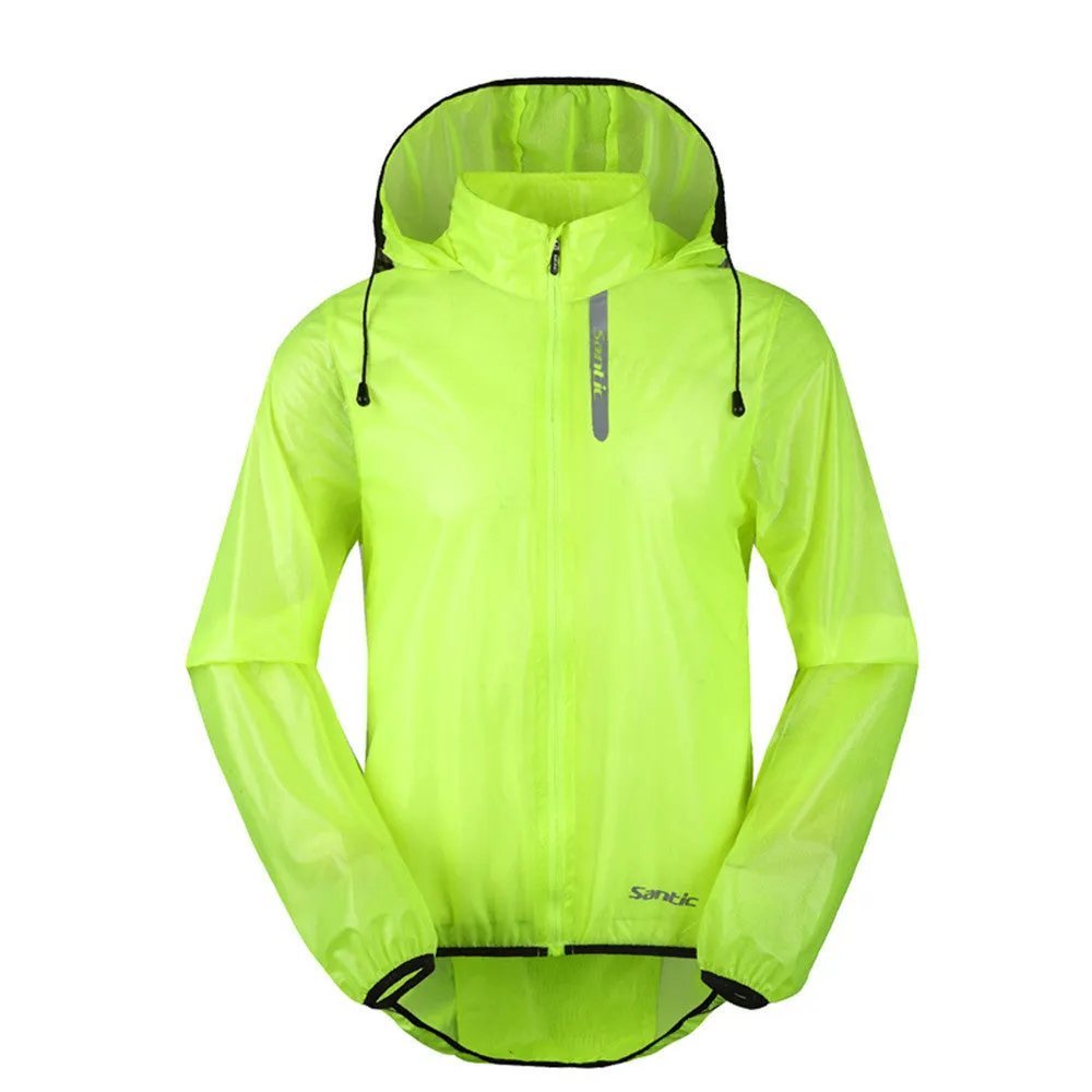 Santic Green Goblin Men Cycling Lightweight Jacket