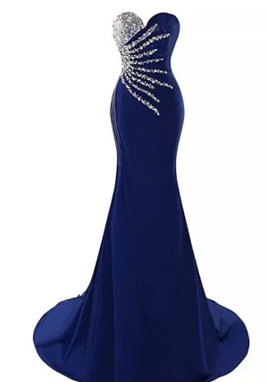 Sequin Plus Sized  Mermaid Evening /prom Gown