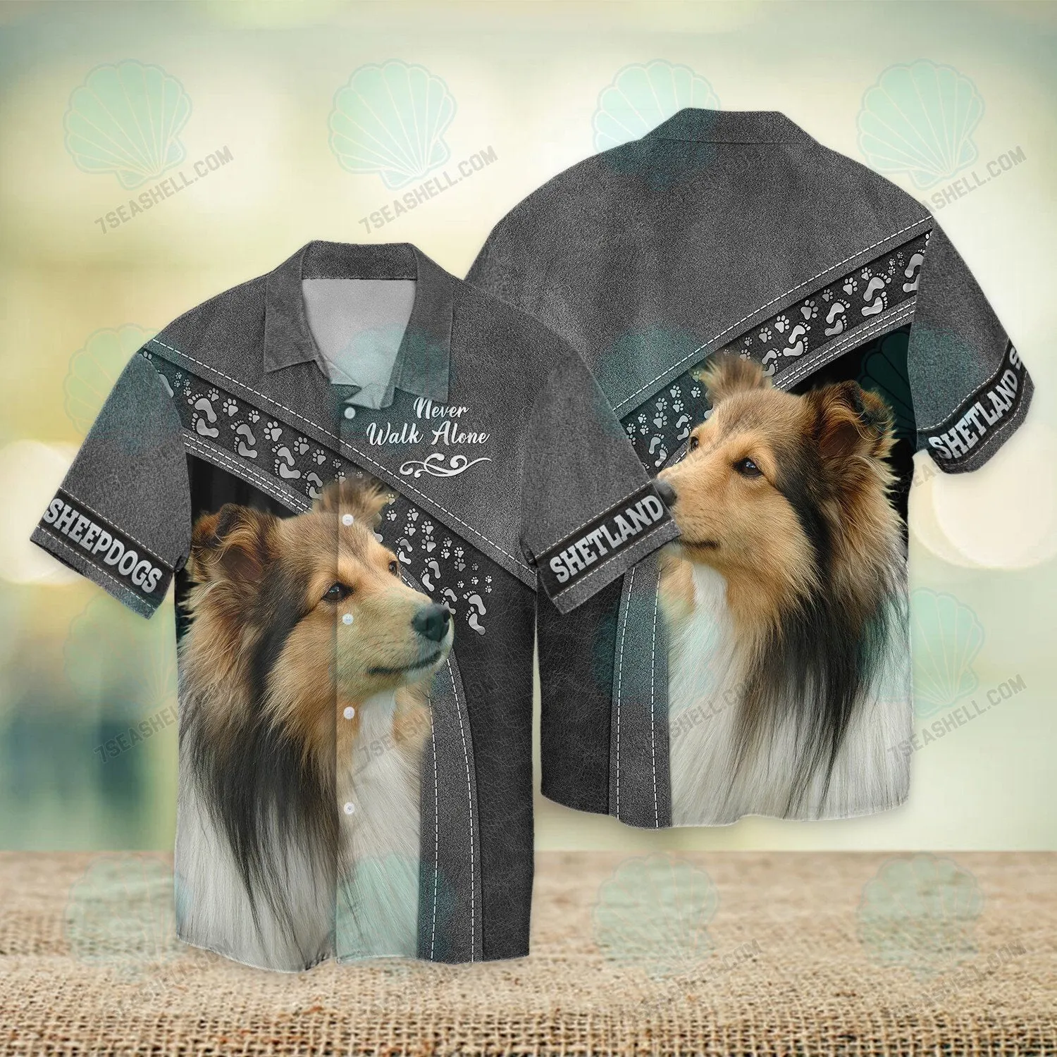 Shetland Sheepdogs Love Never Walk Alone 3D Full Print Christmas Shirts