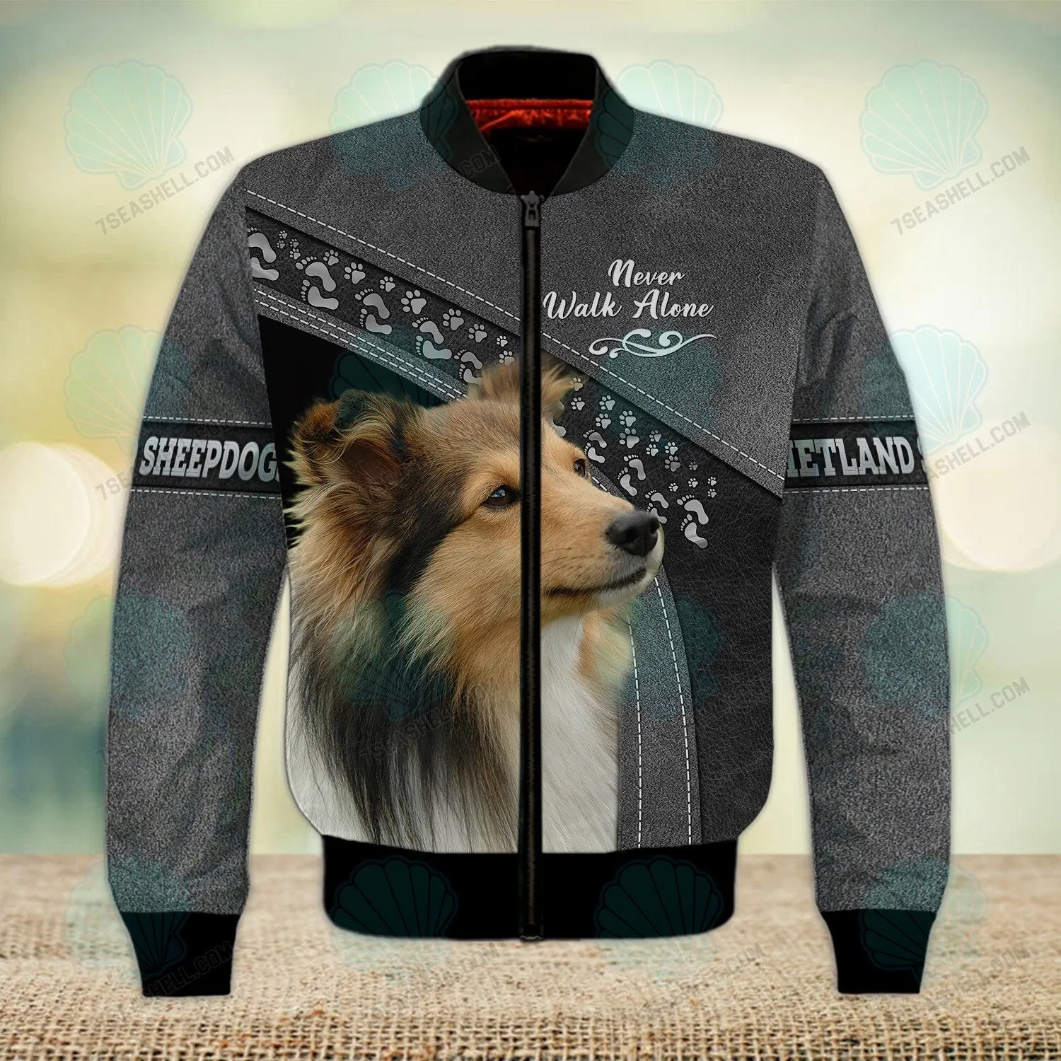 Shetland Sheepdogs Love Never Walk Alone 3D Full Print Christmas Shirts