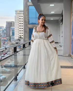 Simple Yet Gorgeous Habesha Dress: Ethiopian Traditional Habesha Kemis