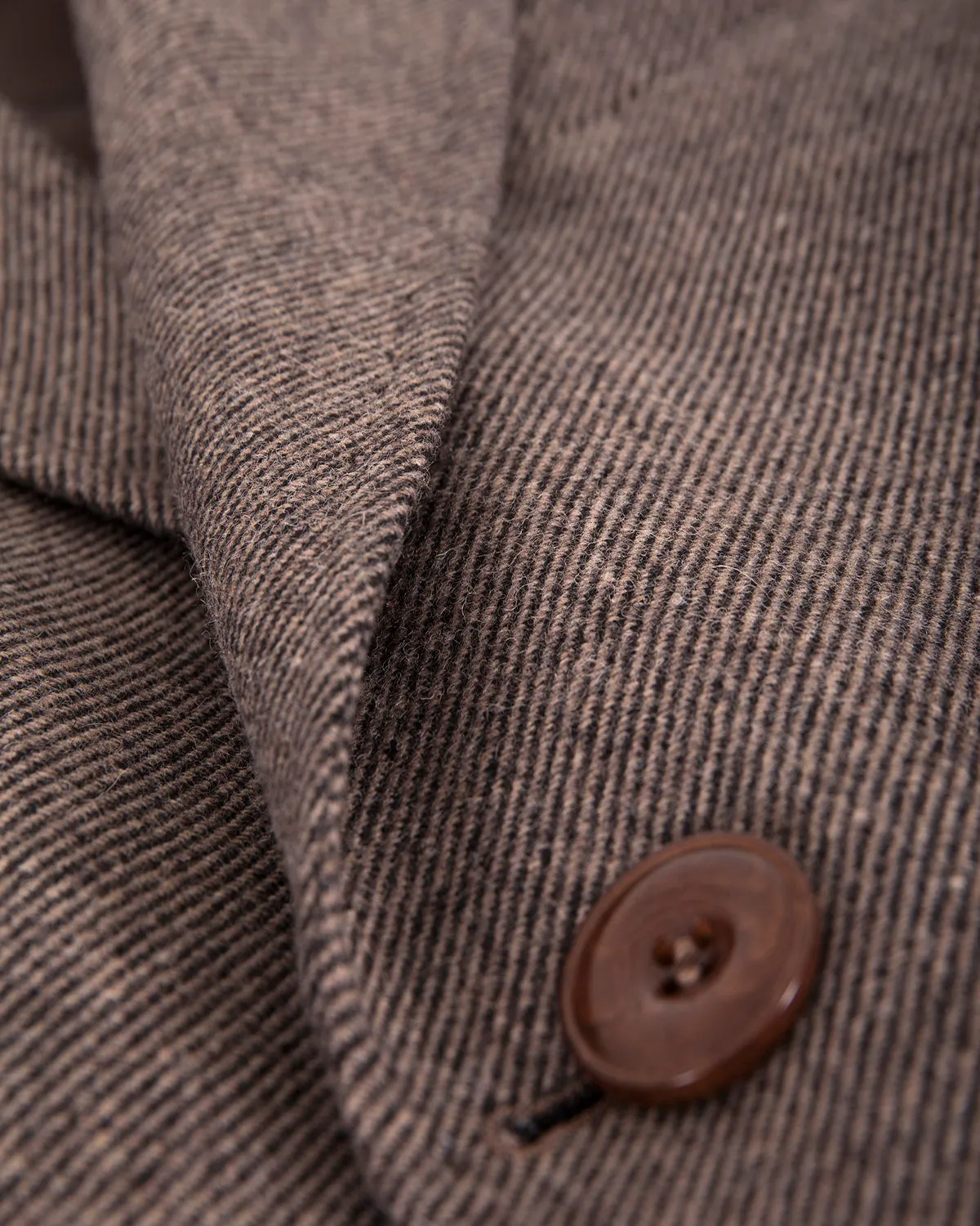 Slim Fit Notch Lapel Helmond Wool Light Brown Overcoat, Light Brown D.