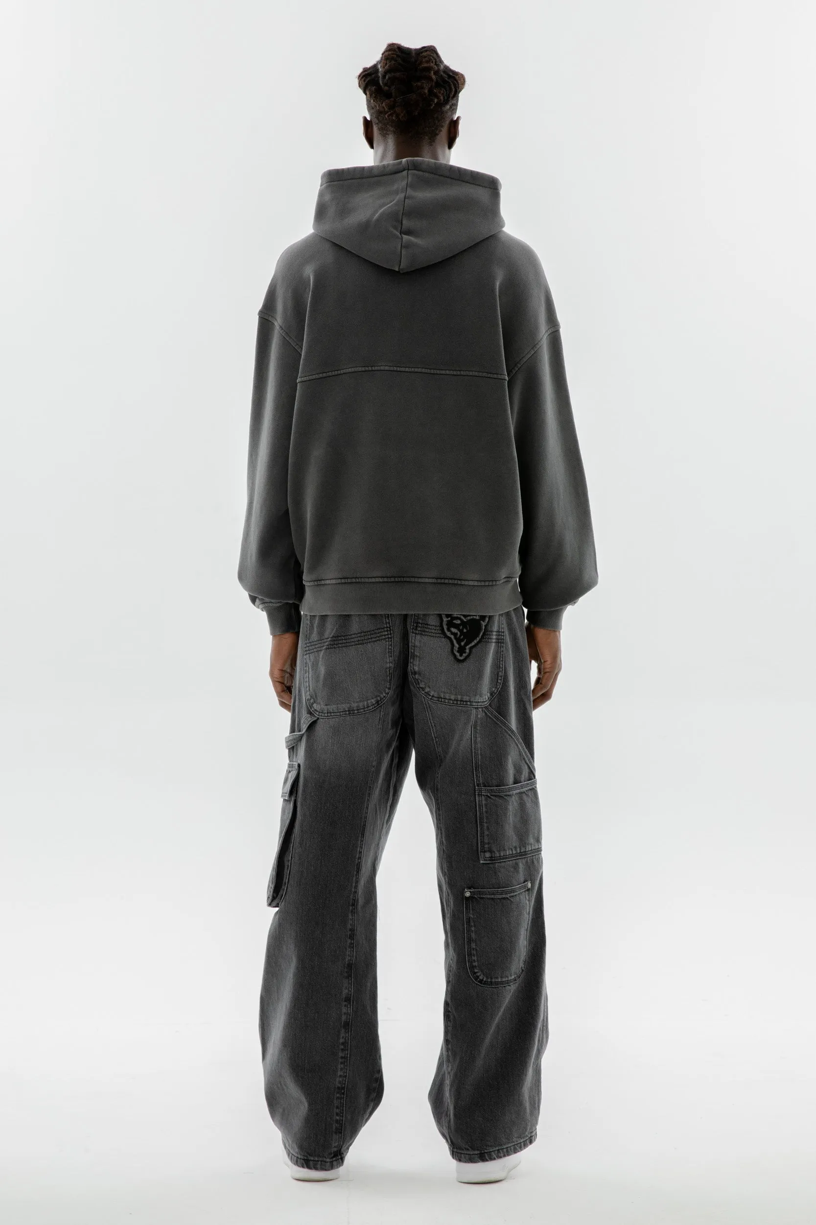 SOLSTICE HOODIE BLACK WASHED