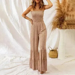 Spaghetti Strap High Waist Jumpsuit For Women