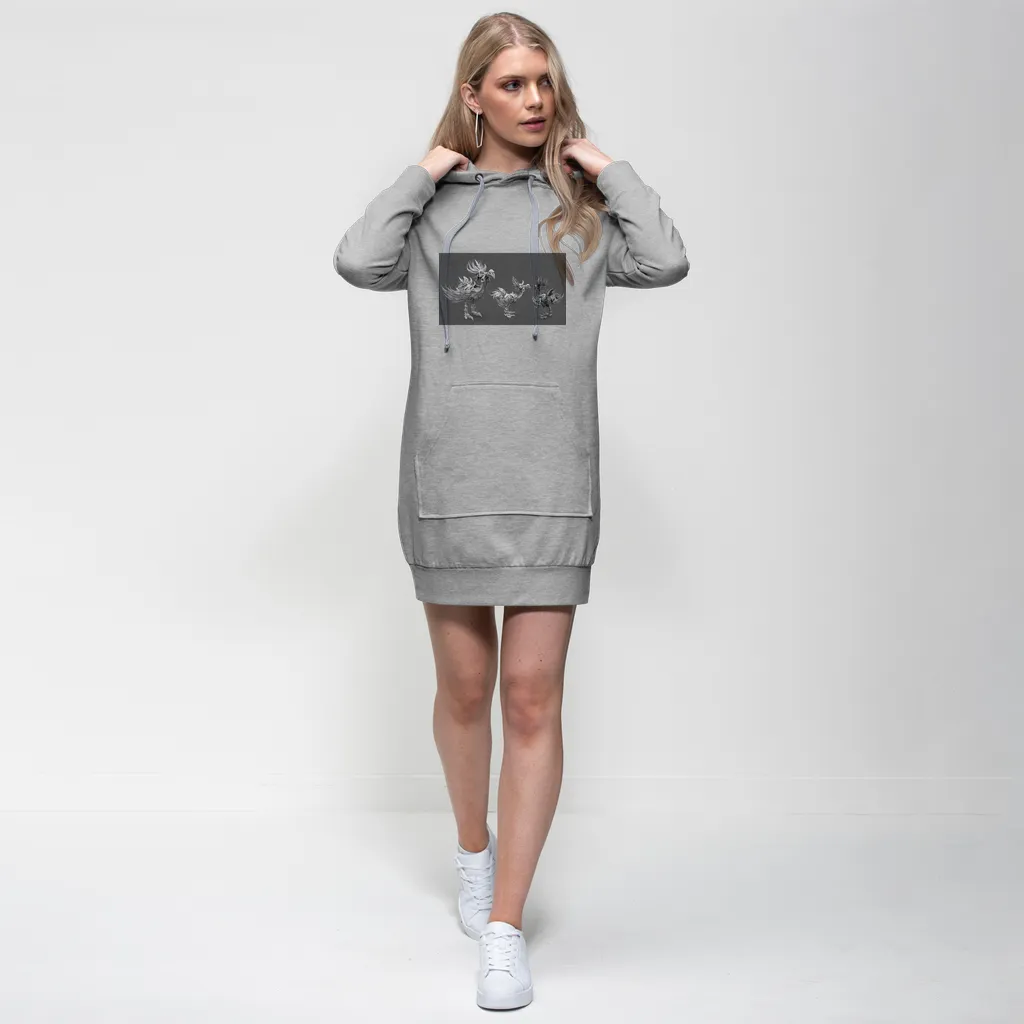 Squawkers the Ostrich Mount Premium Adult Hoodie Dress