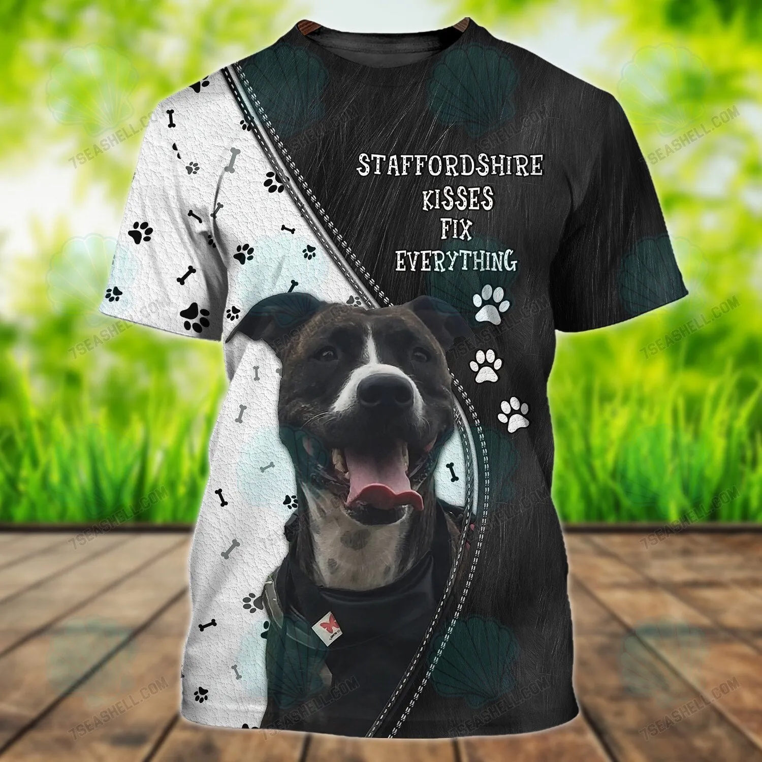 Staffordshire Bull Terrier 3D Full Print, Perfect Shirt for Staffordshire Dog Lovers