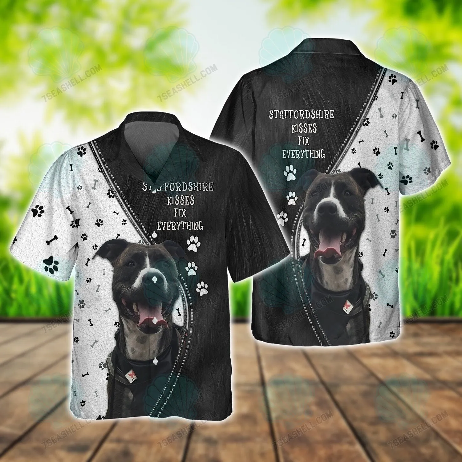 Staffordshire Bull Terrier 3D Full Print, Perfect Shirt for Staffordshire Dog Lovers