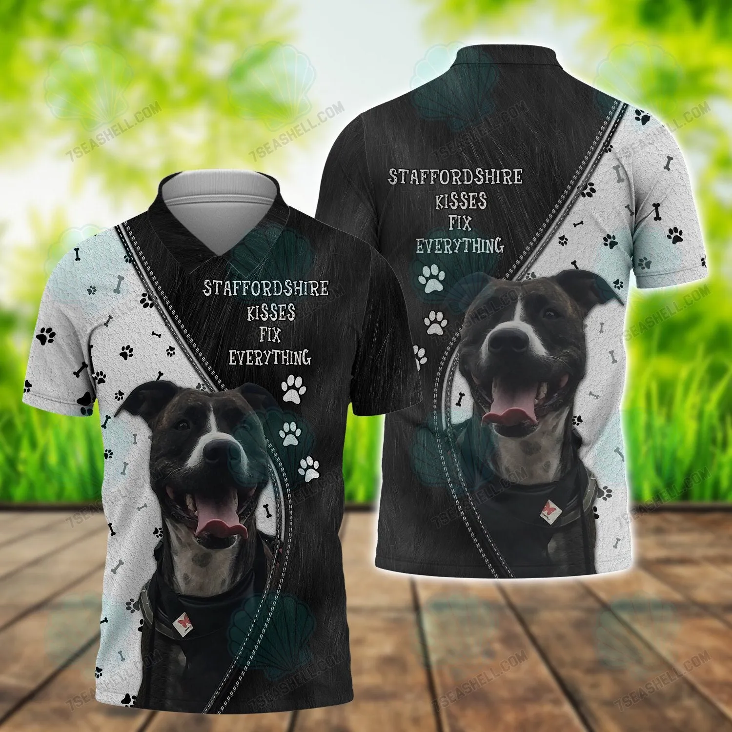 Staffordshire Bull Terrier 3D Full Print, Perfect Shirt for Staffordshire Dog Lovers