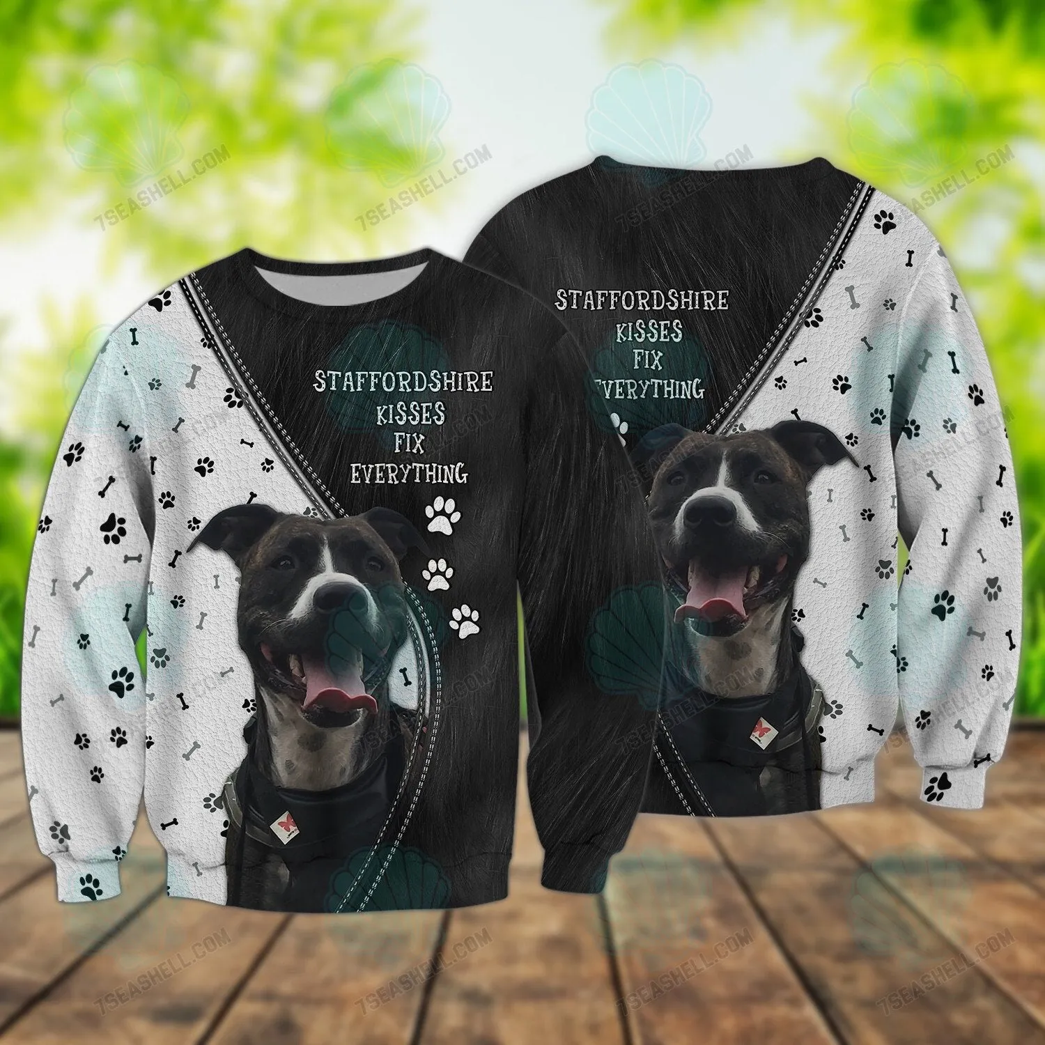 Staffordshire Bull Terrier 3D Full Print, Perfect Shirt for Staffordshire Dog Lovers