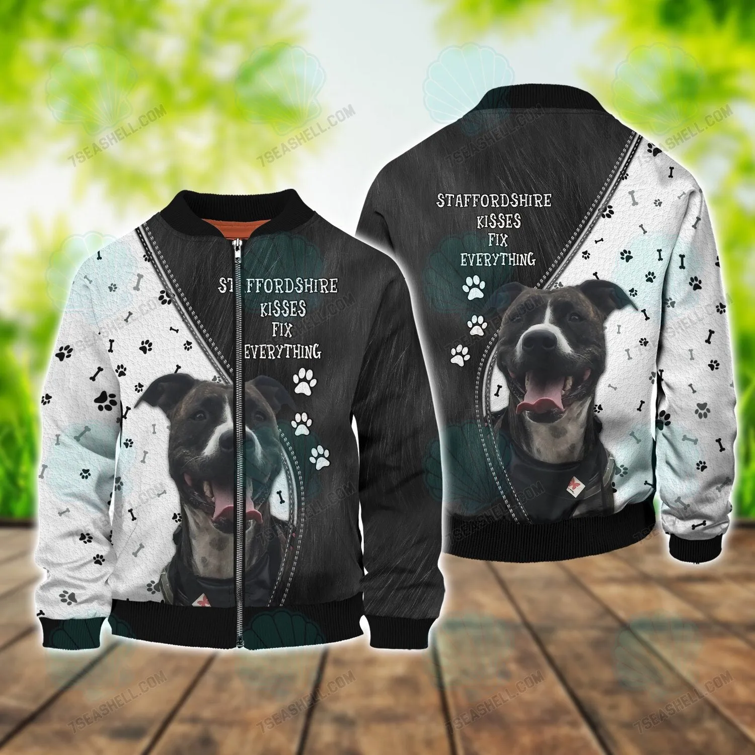 Staffordshire Bull Terrier 3D Full Print, Perfect Shirt for Staffordshire Dog Lovers