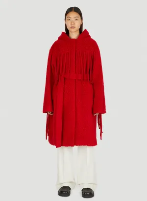 Stella McCartney Fringed Teddy Coat