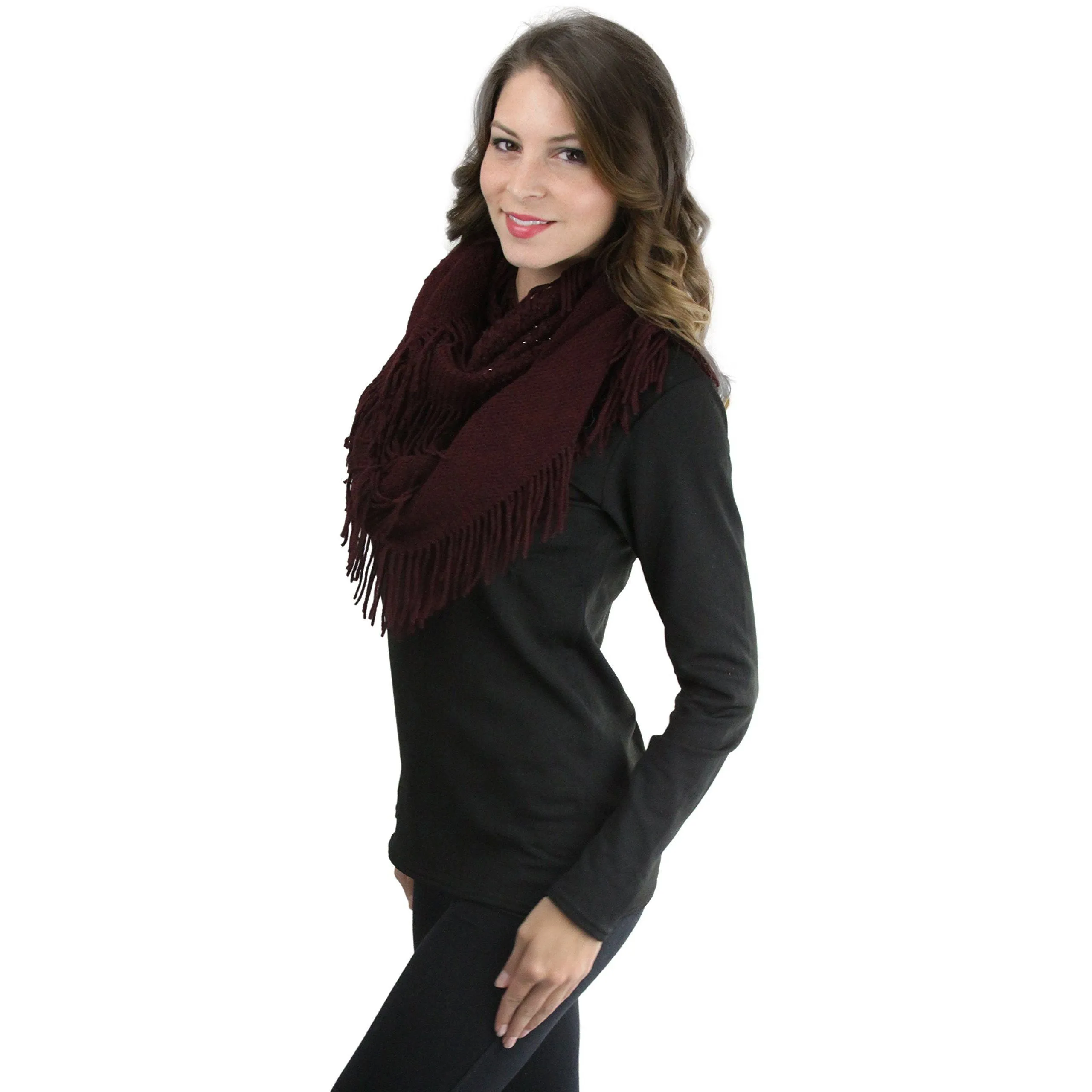 ToBeInStyle Women's Winter Knitted Infinity Scarves