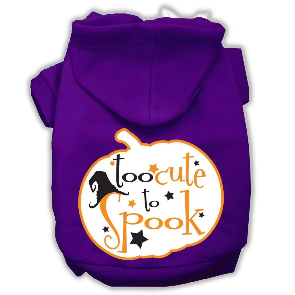 Too Cute to Spook Screenprint Hoodie Purple XXL (18)