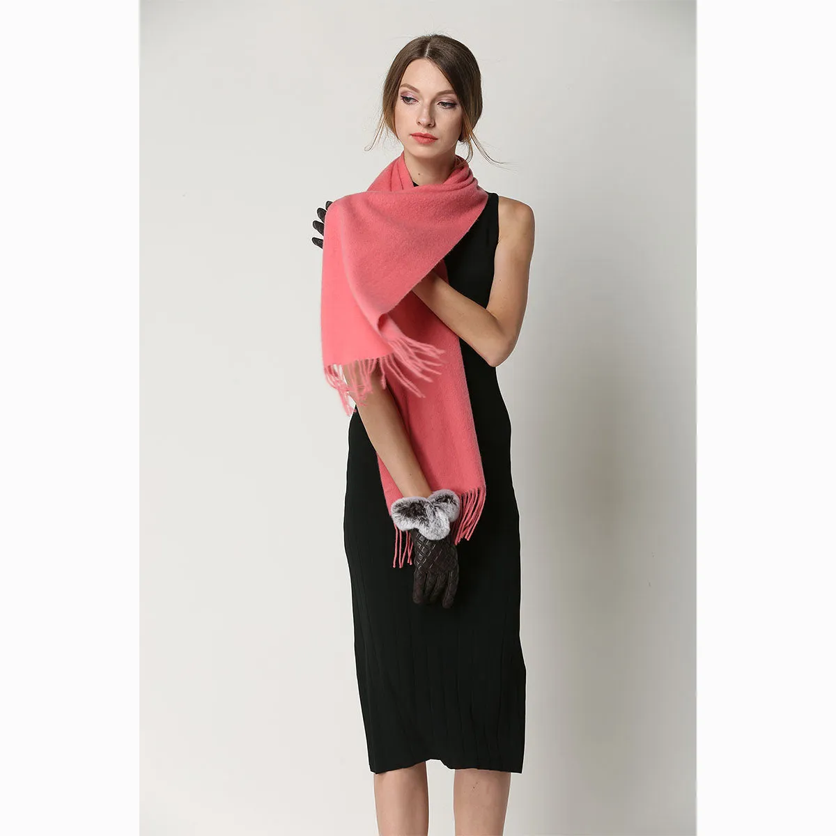 Ugg Cashmere & Wool Scarf Watermelon