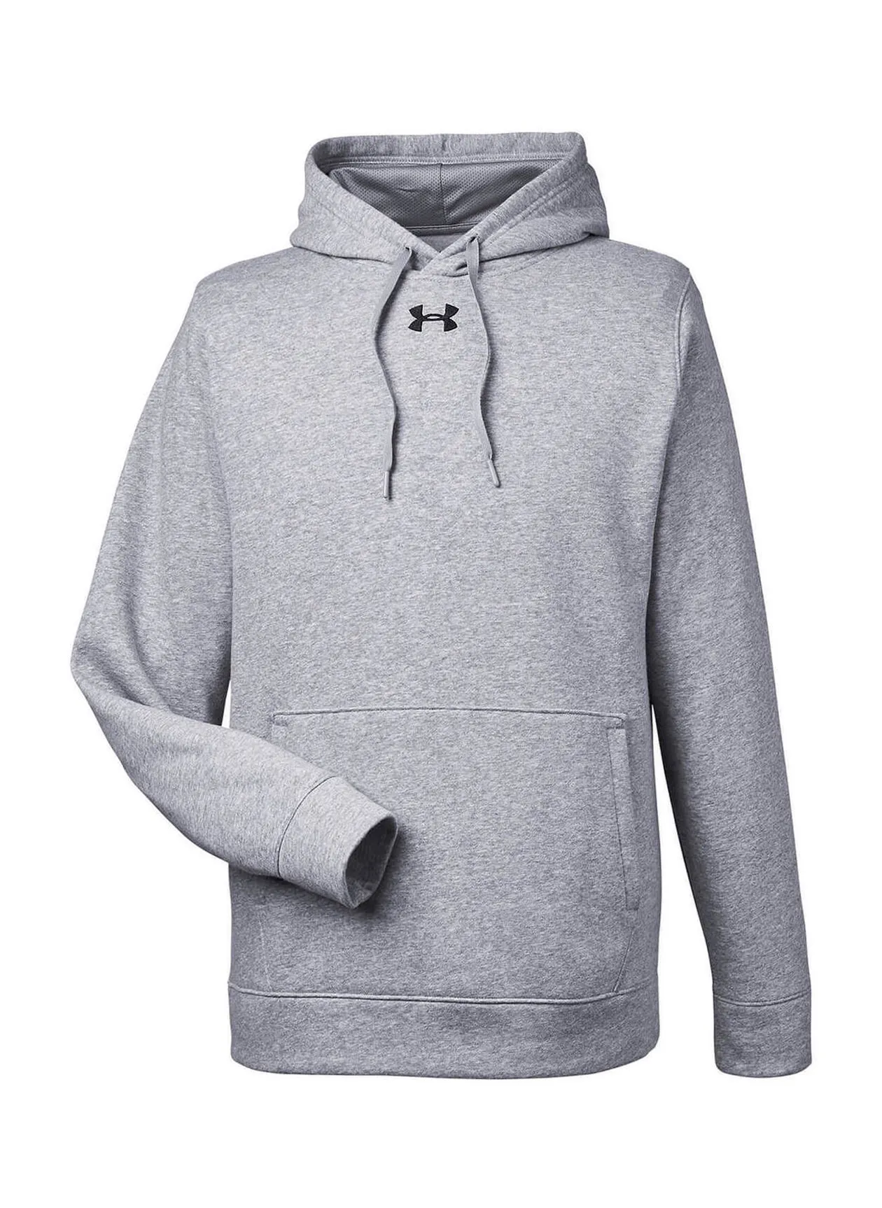 Under Armour Hustle Fleece Hoodie True Grey Heather / Black Men&#x27;s 1300123