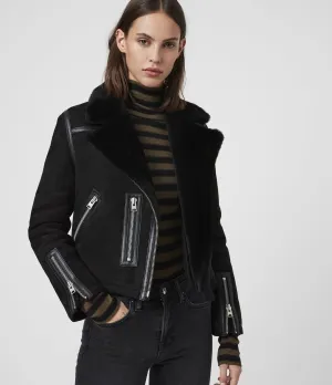 Willow Shearling Biker Jacket