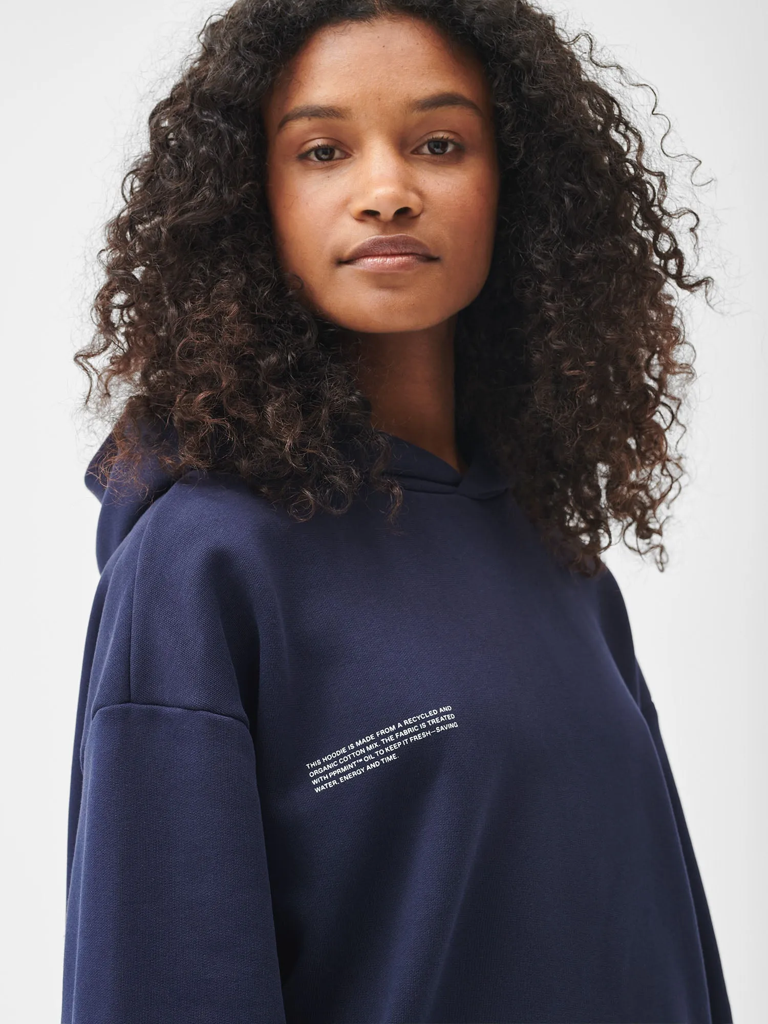 Womens 365 Heavyweight Hoodie—navy blue