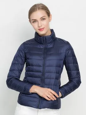 Women's Slim Fit Winter Down Jacket with Ultra Light Portable Windproof Design