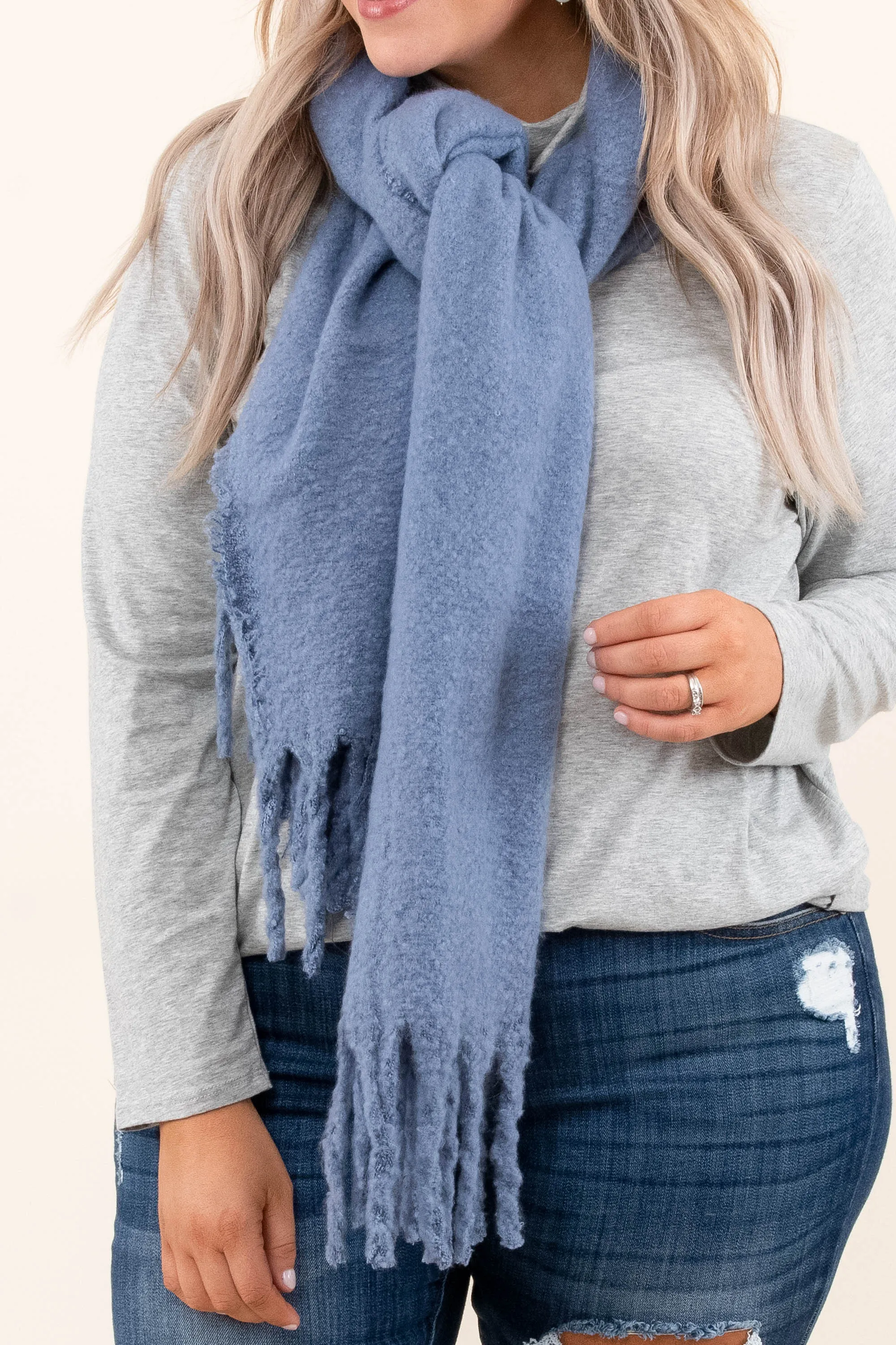 Wrapped In Warmth Scarf, Blue