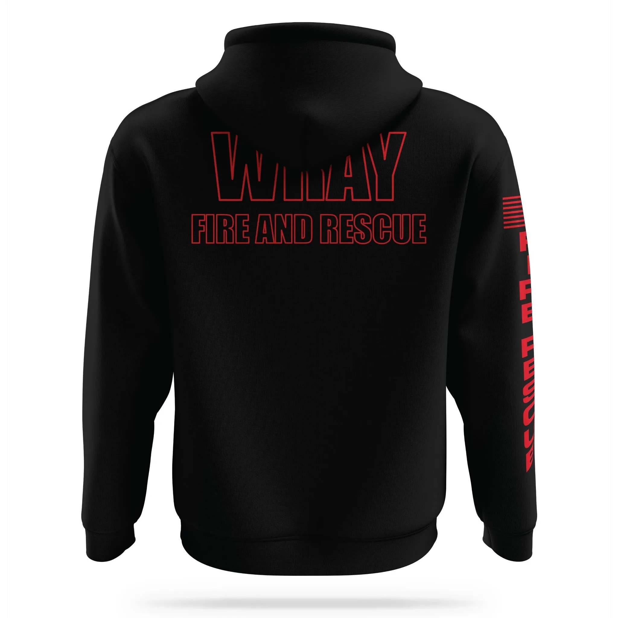 [WRAY FIRE & RESCUE] Performance Hoodie 2.0 [BLK/RED]