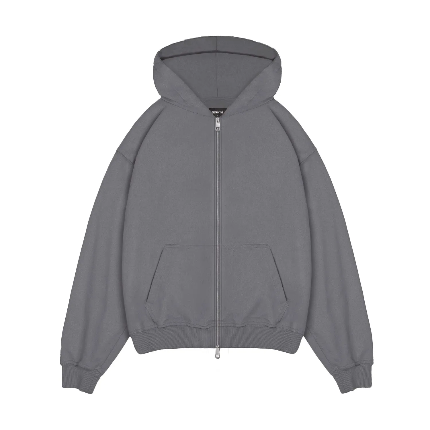 Zip Hoodie - Charcoal