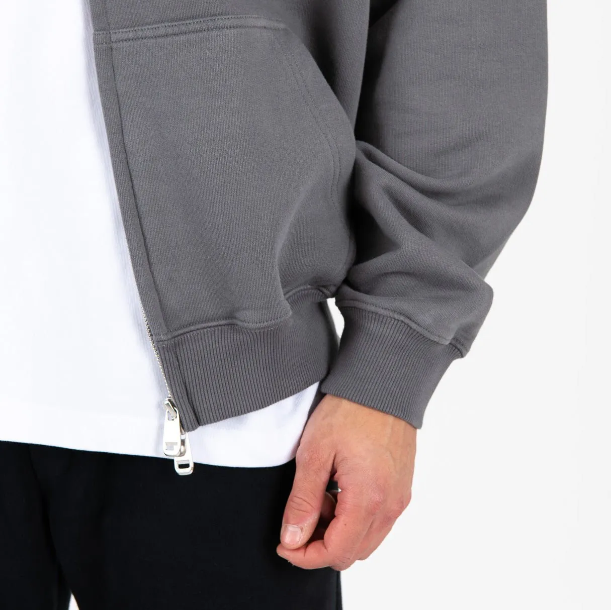 Zip Hoodie - Charcoal